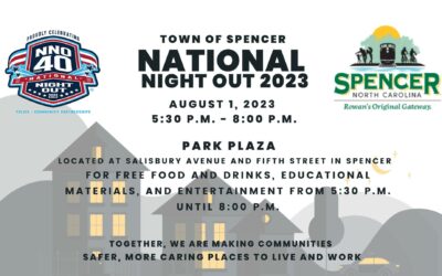 Join the Town of Spencer for our 2023 North Rowan National Night Out
