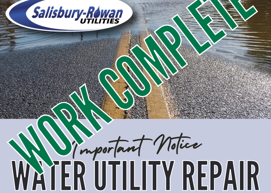 UPDATE: Notice of Water Utility Repair 10/29/2024
