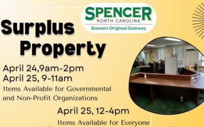 Surplus furniture and other property available in Spencer