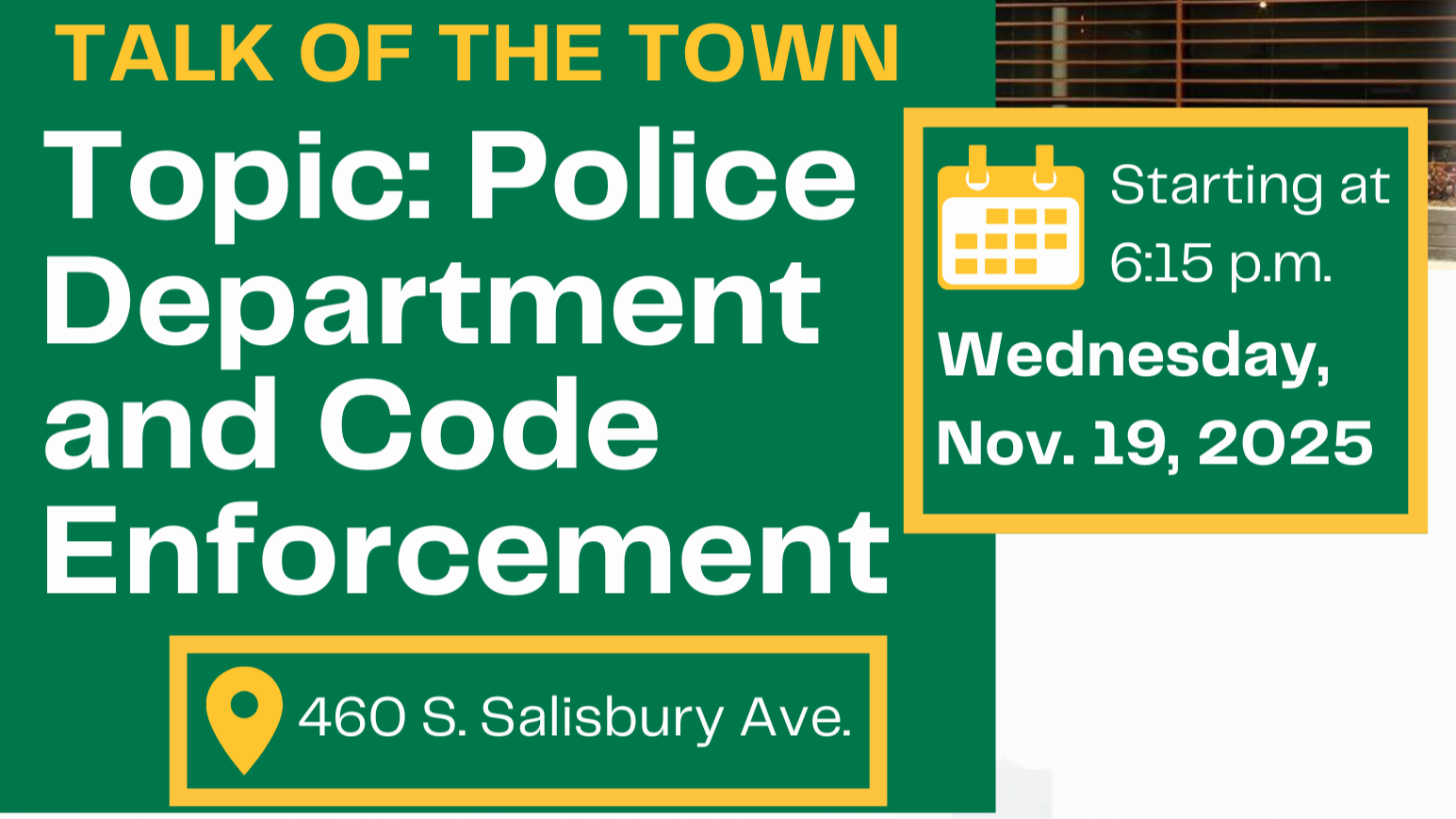 Talk of the Town: Spencer’s Police Department and Code Enforcement