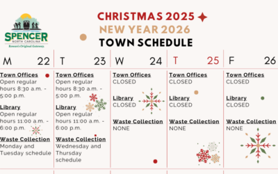 Christmas 2025/New Year 2026 Schedules