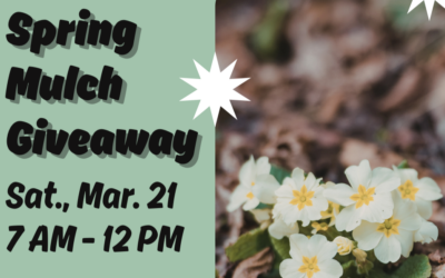 The Spring 2026 Mulch Giveaway is the time to get mulch for your garden or yard