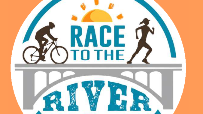 Graphic features the Race to the River 2026 logo.